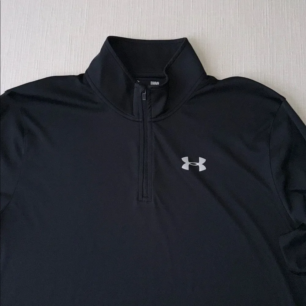 Under Armour Velocity Men's Black Performance Quarter-Zip Loose Pullover